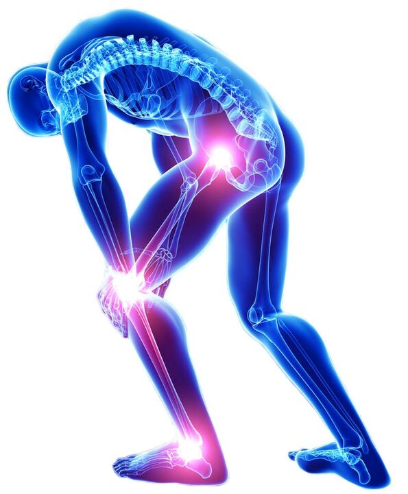 Acute pain when moving is a symptom of joint pain
