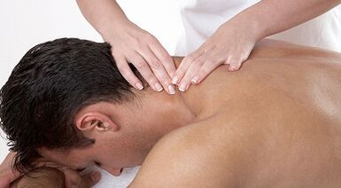 Neck massage with osteochondria