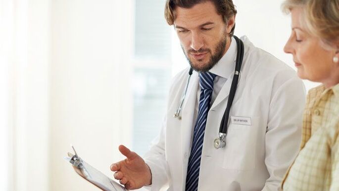 woman at the doctor's appointment